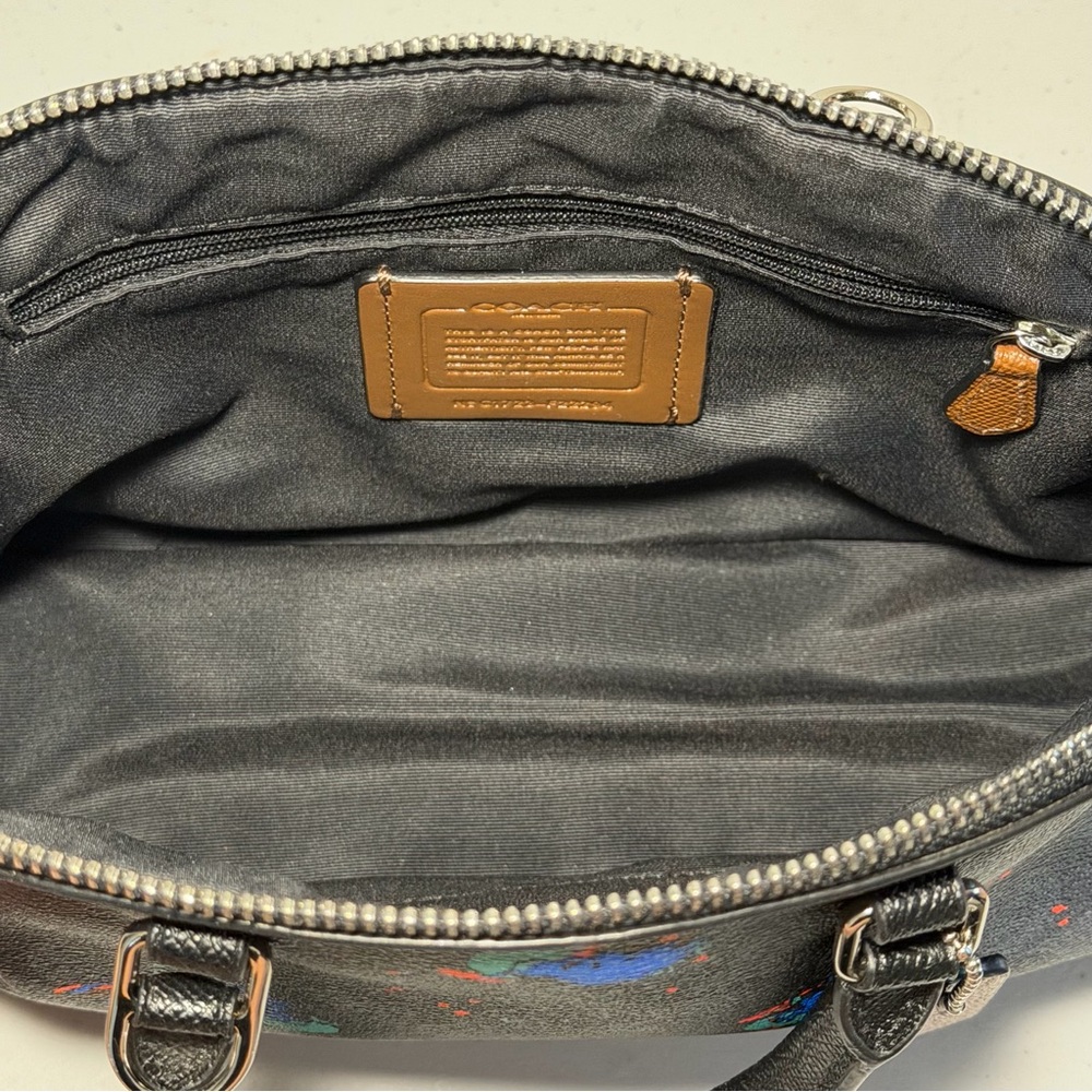 Coach Mini Sierra Satchel with Bird Print - Picture 9 of 12